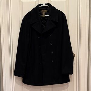 Calvin Klein Classic Black Pea Coat